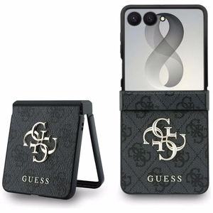 Musta Guess Big 4G Logo -suojakuori Samsung Galaxy Z Flip8 -puhelimelle