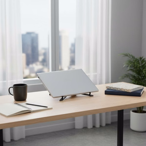 Pöytäteline kannettavalle tietokoneelle ja tabletille taitettava Forcell F-Grip Fold Stand X Pro harmaa