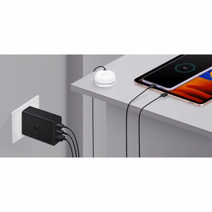 Samsung laturi 2x USB Type C / USB PPS, Power Delivery PD 65W, QC 3.0, AFC, FCP musta (EP-T6530NBEGEU)