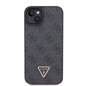Guess GUHCP15SP4TDSCPK iPhone 15 6,1 musta/musta kovakuori Crossbody 4G Metal Logo