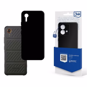 3mk Matt Case -suojakuori Samsung G556 Xcover7:lle - musta