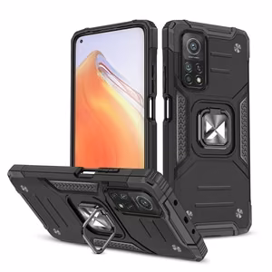 Wozinsky Ring Armor Tough Hybrid Case Cover + Magneettinen Mount Mi Poco M4 Pro 5G / Redmi Note 11 5G (Kiina) / Redmi Note 11T 5G / Redmi Note 11S 5G musta musta