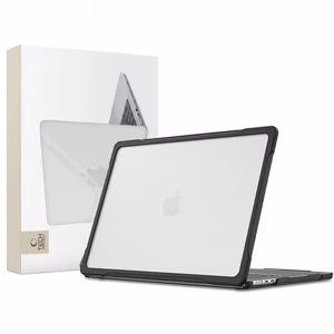 Tech-Protect Velar Case for MacBook Air 13" 2023 / 2024 / 2025 / 2026 - Transparent Black