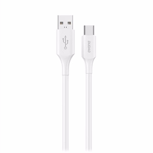Dudao L2sT USB-A - USB-C 6A Kaapeli 1.2m - Valkoinen
