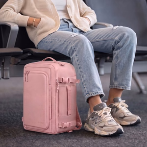 Tech-Protect Defender S50 reppu Ryanair & Wizz Air 20L kannettava tietokone - vaaleanpunainen