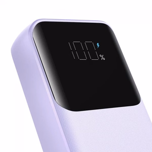 Joyroom JR-PBC07 20000mAh 30W mini-virtapankki USB-C- ja Lightning-kaapeleilla - violetti