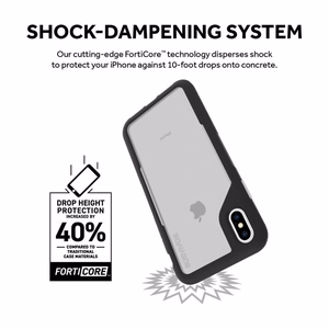 Griffin Survivor Endurance case for iPhone XS Max, clear and grey