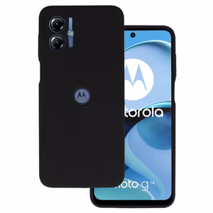 Silicone Lite Suojakuori Motorola Moto G14:lle - musta