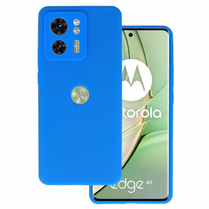Silicone Lite Suojakuori Motorola Edge 40 5G:lle - sininen