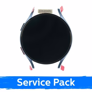 LCD-näyttö yhteensopiva Samsung R915 Watch 5 44mm kehyksellä / Hopeinen / (Service Pack)