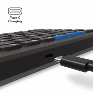 ZAGG Pro Keyboard Mid Size-hiilenharmaa-UK (langaton lataus latausalustalla)