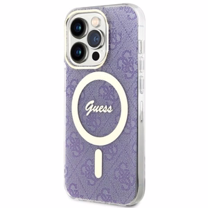 Guess GUHMP14LH4STU iPhone 14 Pro 6.1 violetti/violetti suojakuori 4G MagSafe