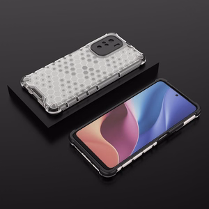 Honeycomb Asia panssari kansi TPU puskuri Xiaomi Redmi K40 Pro + / K40 Pro / K40 / K40 / Poco F3 läpinäkyvää