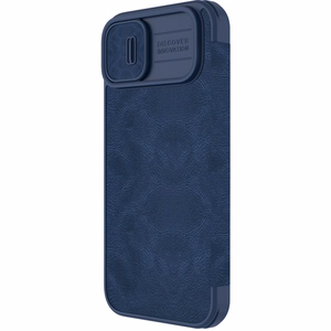 Kotelo Nillkin Qin Pro Nahka Apple iPhone 14 Plus sininen