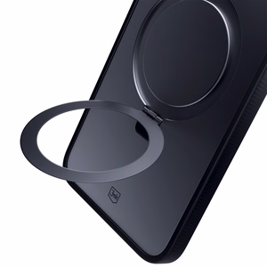3mk Smoke Case Mag&Stand Suojakuori Apple iPhone 16 Pro Max:lle - musta