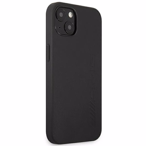 AMG AMHCP14SDOLBK iPhone 14 6.1 "musta / musta kovakotelo Nahka Hot Stamped