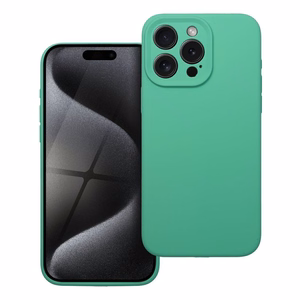 Suojakuori iPhone 15 PRO MAX Silikoni 2mm minttu