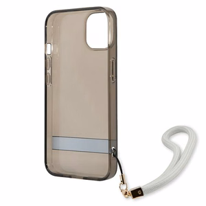 Guess GUHCP13SHTSGSK iPhone 13 mini 5.4" musta/musta kovakotelo Läpikuultava Stap