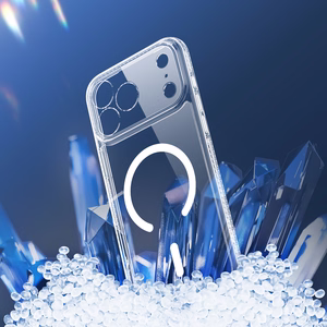 DUX DUCIS CLIN MAG Suojakuori MagSafe-yhteensopiva iPhone 17 Pro:lle (avoin rengas) - Läpinäkyvä