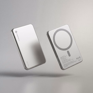 Forcell F-Energy Slim F5K9 -varavirtalähde, MagSafe-yhteensopiva, 5000 mAh, 15 W, QC 4.0, PD 3.0, Cloud Dancer