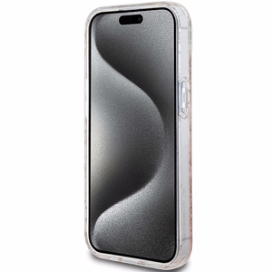 Hello Kitty IML Gradient Electrop Crowded Kitty Head Suojakuori iPhone 15:lle - vaaleanpunainen