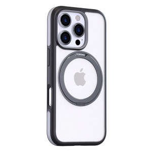 Torras Ostand R Fusion kotelo iPhone 16 Pro (musta)