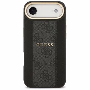 Guess-kuori iPhone 17 Air HC MAGSAFE PU W/ 4G PU STRIPE musta