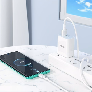 Hoco USB-A - USB-C -kaapeli 3A 1 m X83 valkoinen
