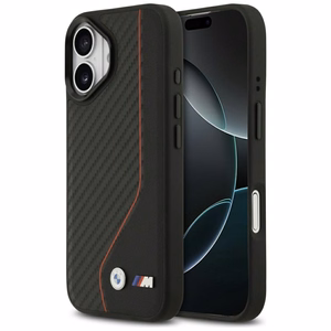 BMW M Carbon Line & Logo MagSafe Suojakuori iPhone 17:lle - punainen