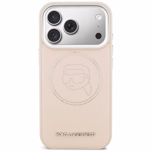 Karl Lagerfeld K Head Point Logo MagSafe Suojakuori iPhone 17 Prolle - Vaaleanpunainen