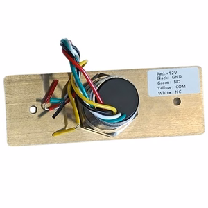 Flush-mounted touchless exit button, 12 V DC, NO/NC/COM