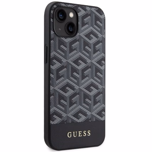 Guess GUHMP14SHGCFSEK iPhone 14 6.1 musta/musta suojakuori GCube Stripes MagSafe