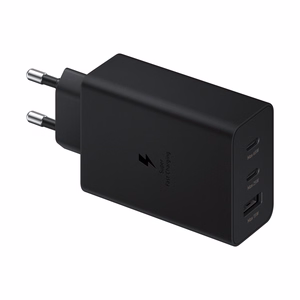 Samsung laturi 2x USB Type C / USB PPS, Power Delivery PD 65W, QC 3.0, AFC, FCP musta (EP-T6530NBEGEU)