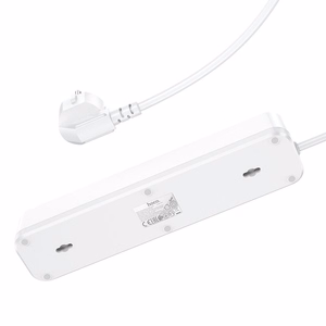 Laturi-jatkojohto Hoco NS1 (2xUSB; 1xUSB-C; 4xEU-pistoke; 3A 20W) valkoinen