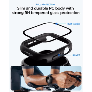 Spigen Thin Fit 360 -suojakuori laitteelle Apple Watch 42 mm – musta