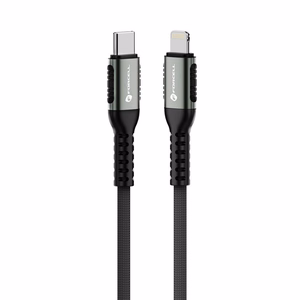 Kaapeli USB C - Lightning Forcell F-Energy PD 3A 27W Cafule 0,5m C259 musta