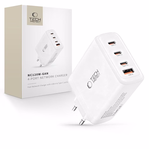 Tech-Protect NC120W-GAN 4-Port 120W Wall Charger - White