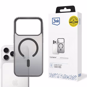 3mk Frosty MagCase Suojakuori Apple iPhone 17 Pro:lle - musta