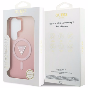 Guess IML Gradient Triangle MagSafe Case for Samsung Galaxy S26 Ultra - Pink