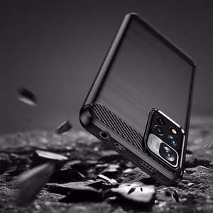 Carbon Case joustava kotelo kansi Xiaomi Redmi Note 11 Pro+ 5G (Kiina) / 11 Pro 5G (Kiina) / Mi11i HyperCharge / Poco X4 NFC musta