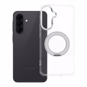 Frame Circle Stand case for Samsung Galaxy A37, MagSafe-compatible – transparent