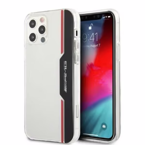 AMG Electroplate Vertical Suojakuori iPhone 12 / iPhone 12 Pro:lle - läpinäkyvä