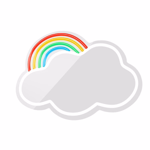 Neon MIRROR LED CLOUD moniväri FMNE05 Forever Light