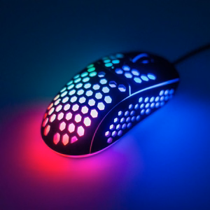 ART wire computer mouse USB A dpi with light AM-99 black