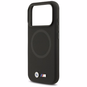 BMW M FW Metal Logo MagSafe Suojakuori iPhone 17 Pro Max:lle - musta