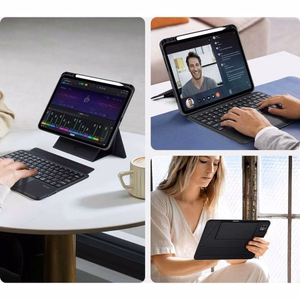 Dux Ducis DK -suojakuori langattomalla näppäimistöllä iPad Pro 13 2024 musta