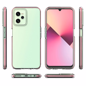 Spring Case case for Realme C35 silicone cover with frame black