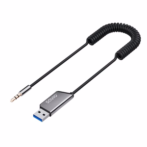 Savio TR-16 – Bluetooth 5.3 AUX -vastaanotin handsfree-puheluille ja Google Assistant/Siri -tuella