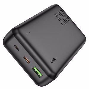 Hoco J87A varavirtalähde USB-C PD 20W+QC 3.0 20000 mAh musta