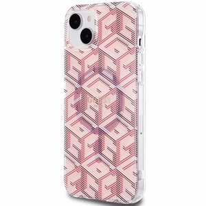 Guess IML GCube MagSafe Suojakuori iPhone 15 Plus / 14 Plus:lle - vaaleanpunainen